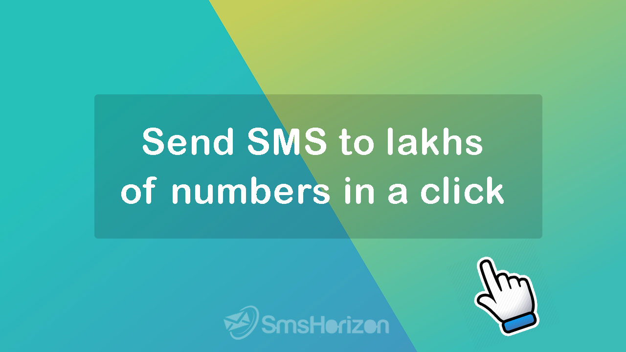 Send bulk SMS in a click from the SmsHorizon panel